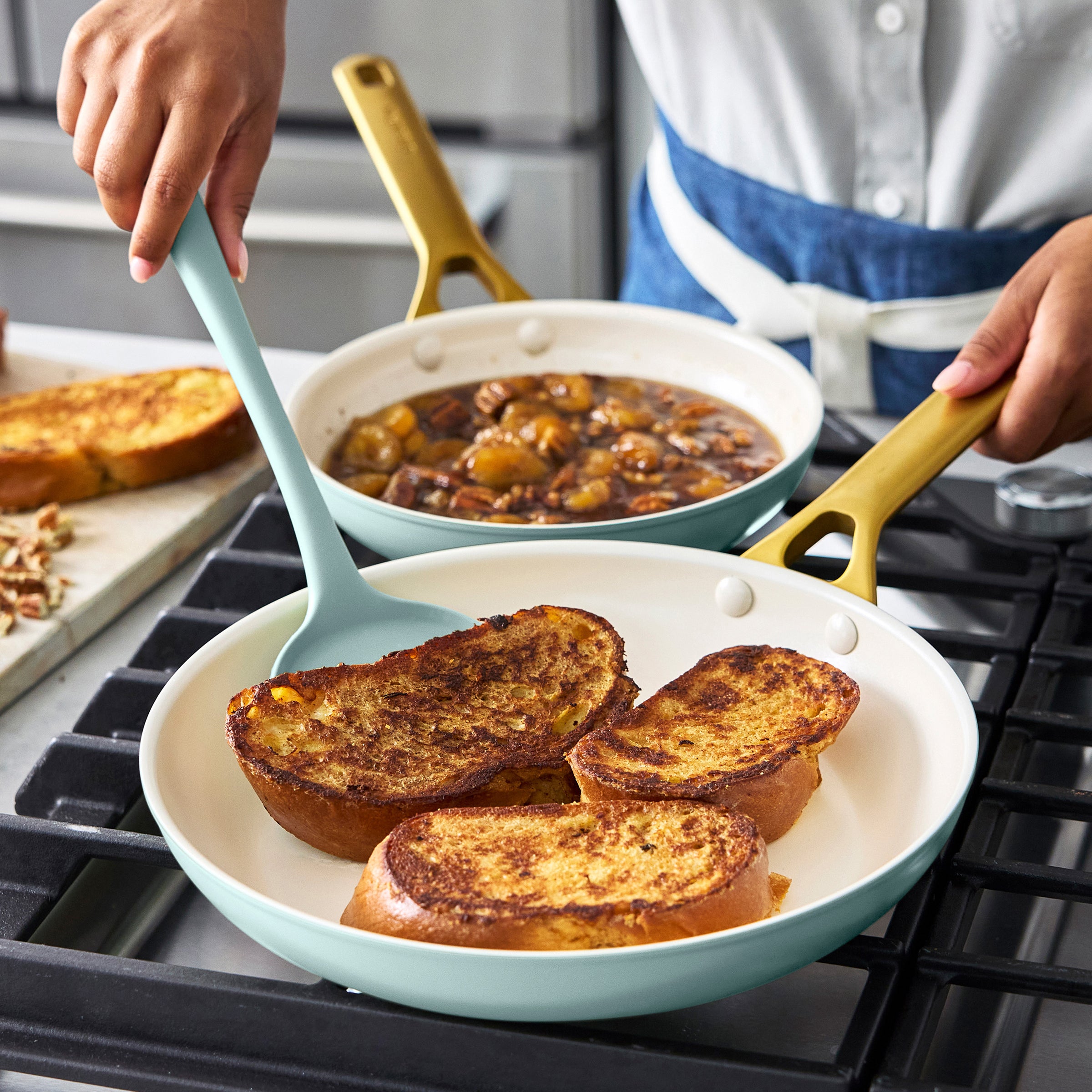 GreenPan Reserve Pro Ceramic Nonstick 11-Piece Cookware Set | Seaside