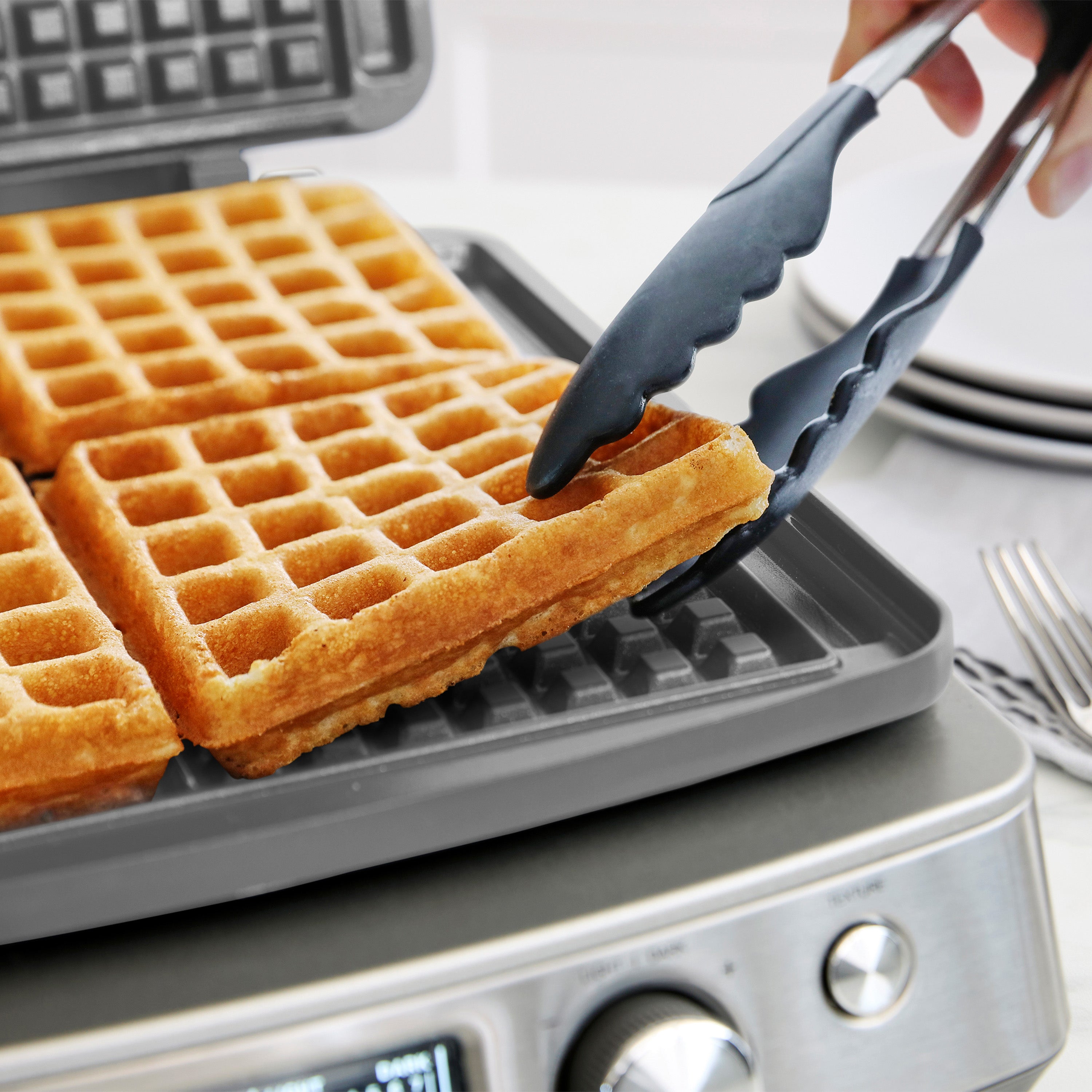 GreenPan Elite Ceramic Nonstick 4-Square Waffle Maker