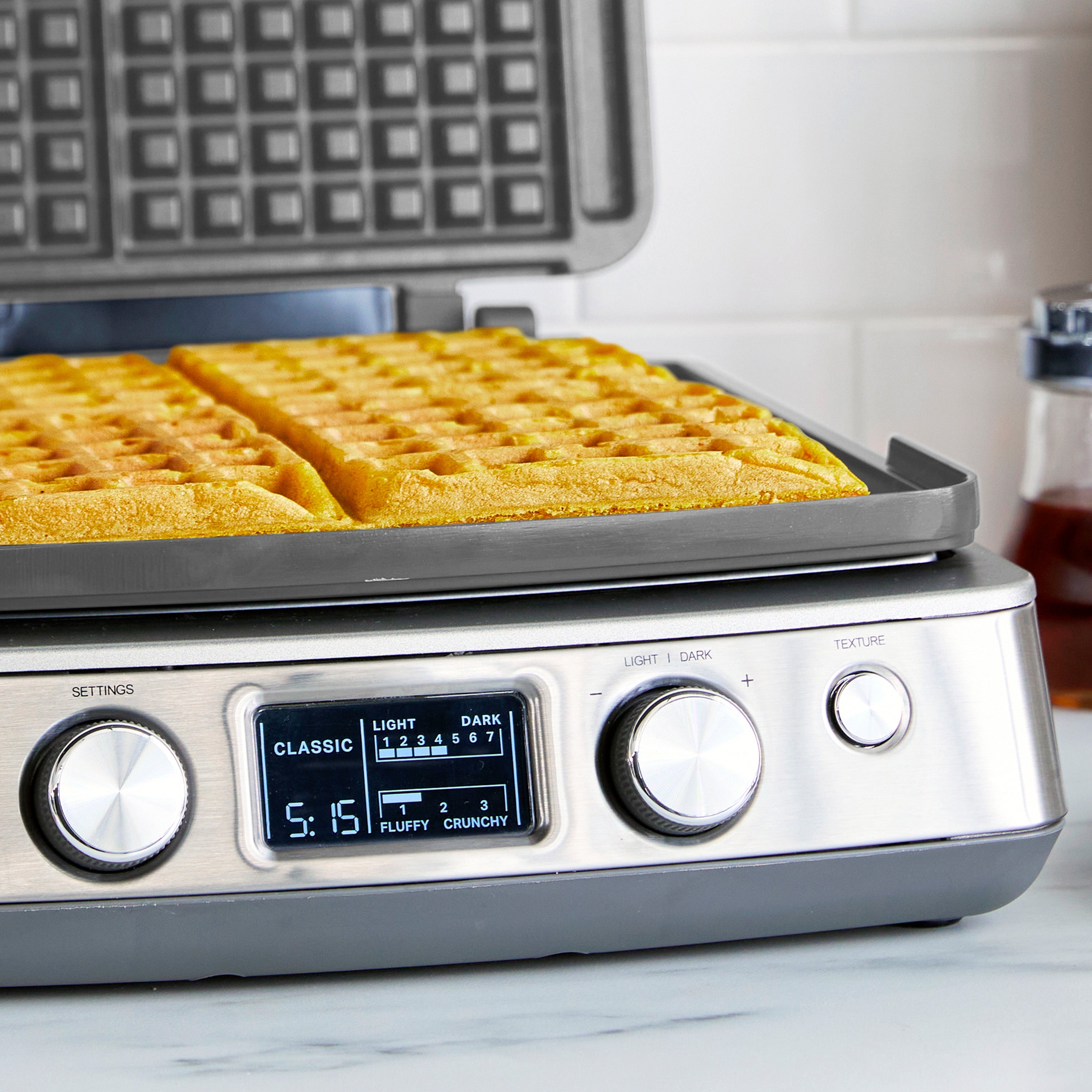 GreenPan Elite Ceramic Nonstick 4-Square Waffle Maker