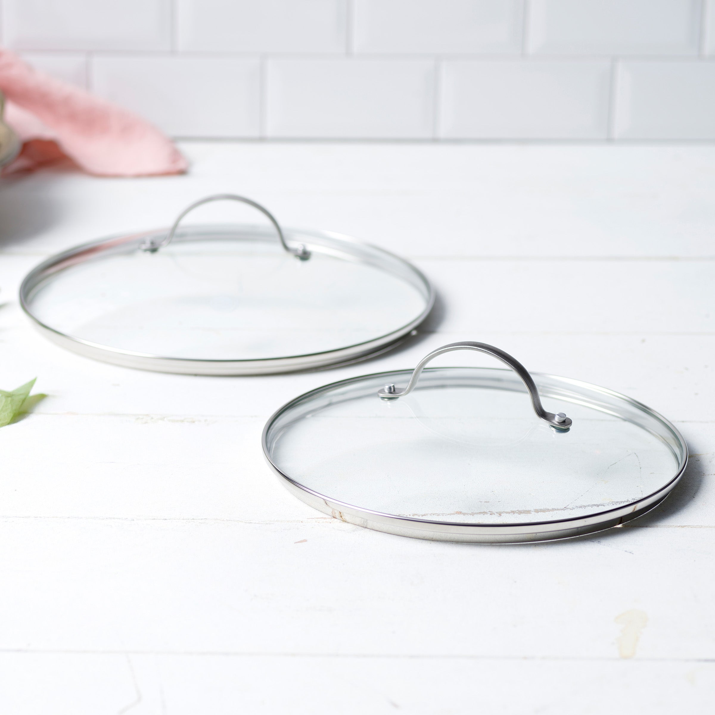 GreenPan Tempered Glass Lid Set - 10" & 12"