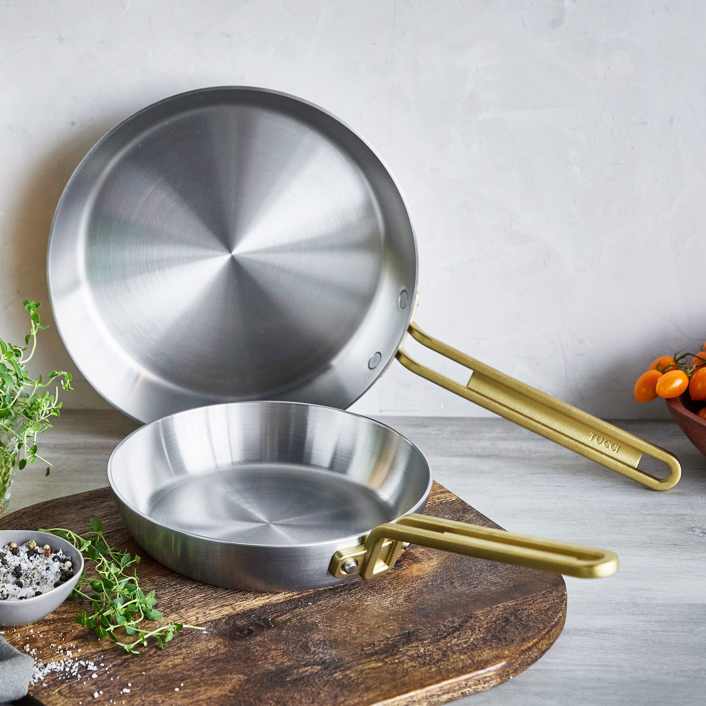 Stanley Tucci Uncoated Stainless Steel 11-Piece Cookware Set