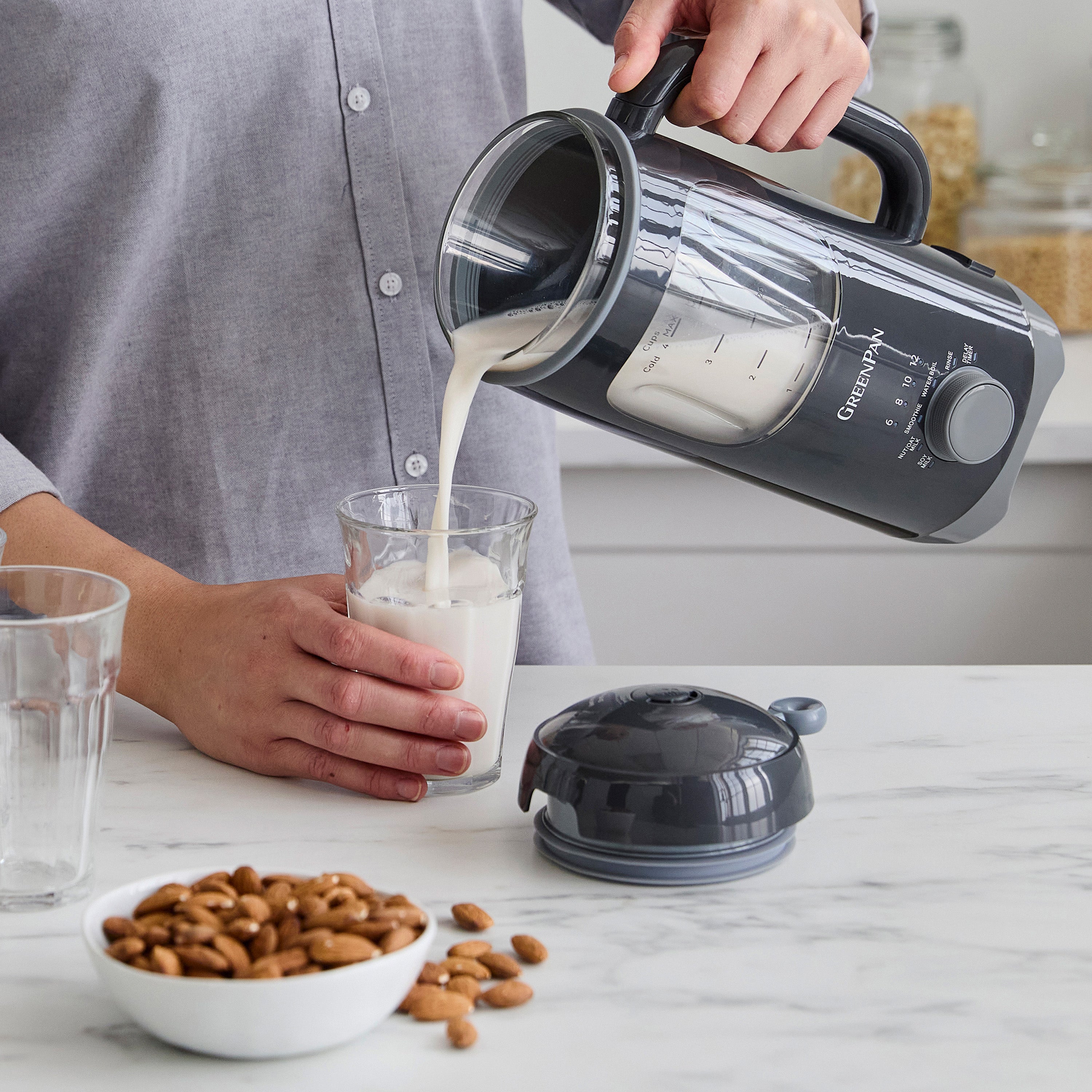 GreenPan Better Blend Milk Maker | Graphite