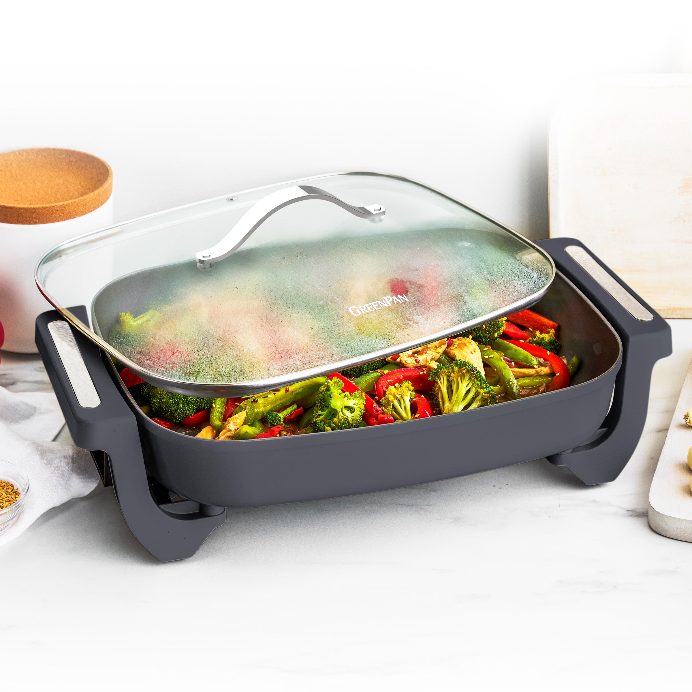 GreenPan 7-Quart Advanced Skillet – Graphite