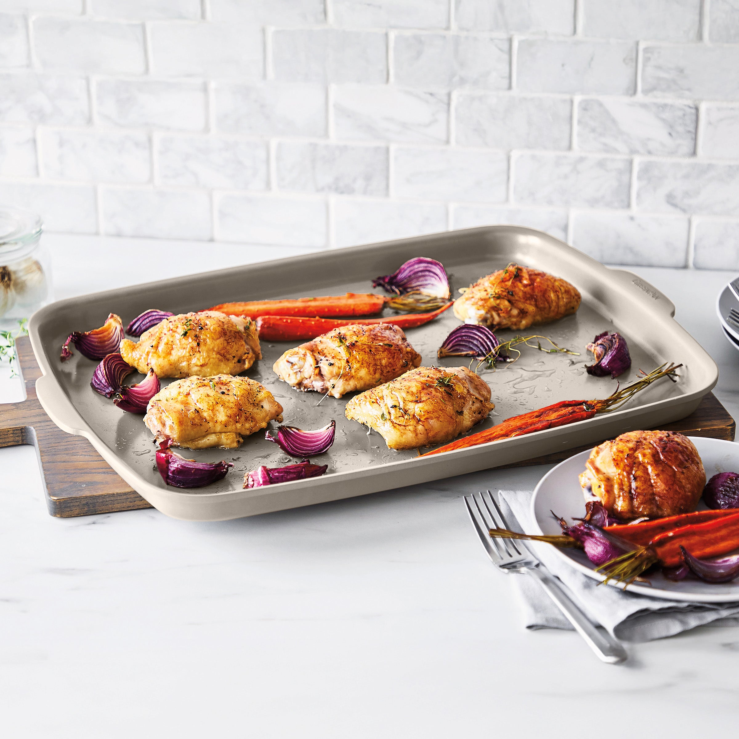 GreenPan Premiere Ovenware Ceramic Nonstick 6-Piece Set | Taupe