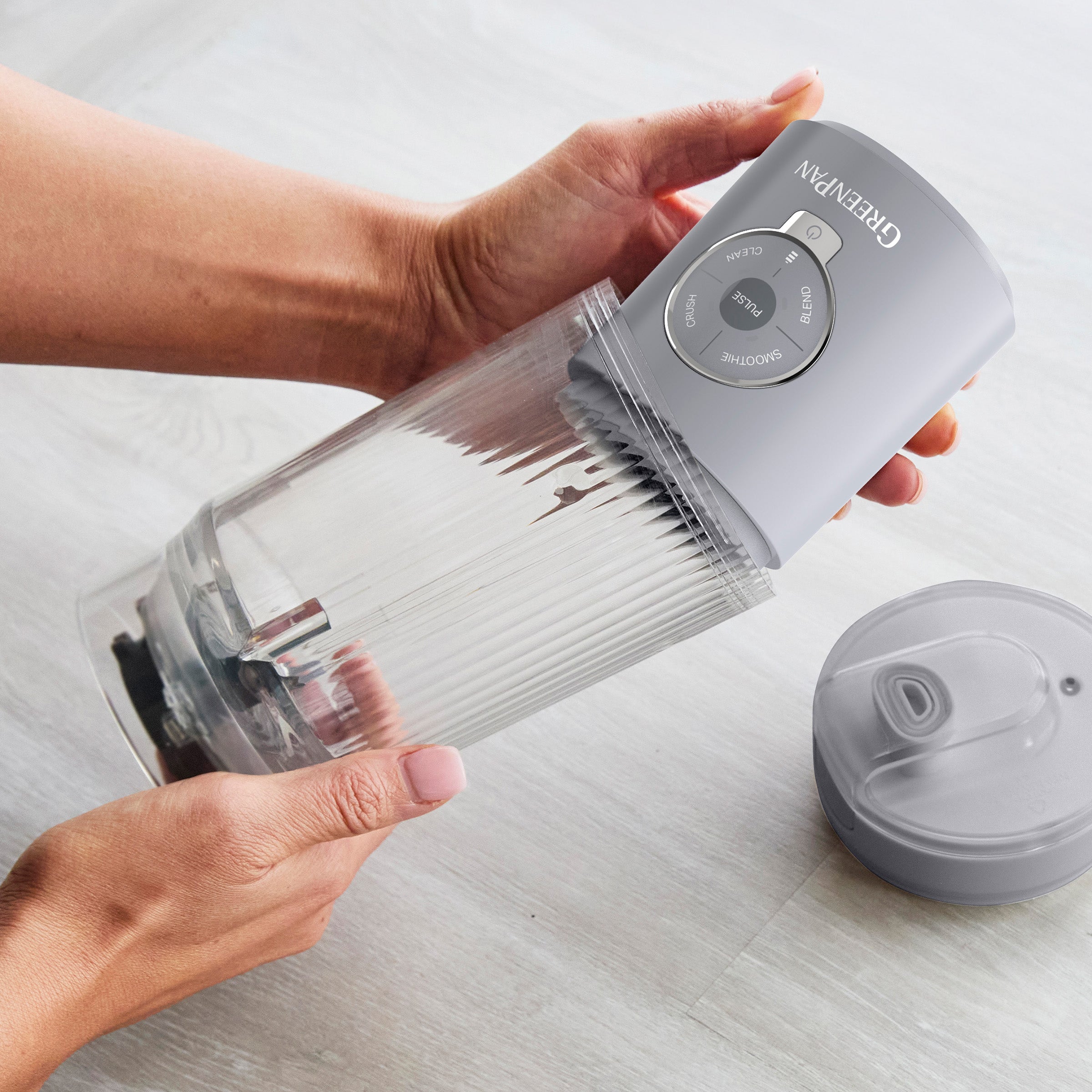 GreenPan Spin & Go Portable Blender – Slate