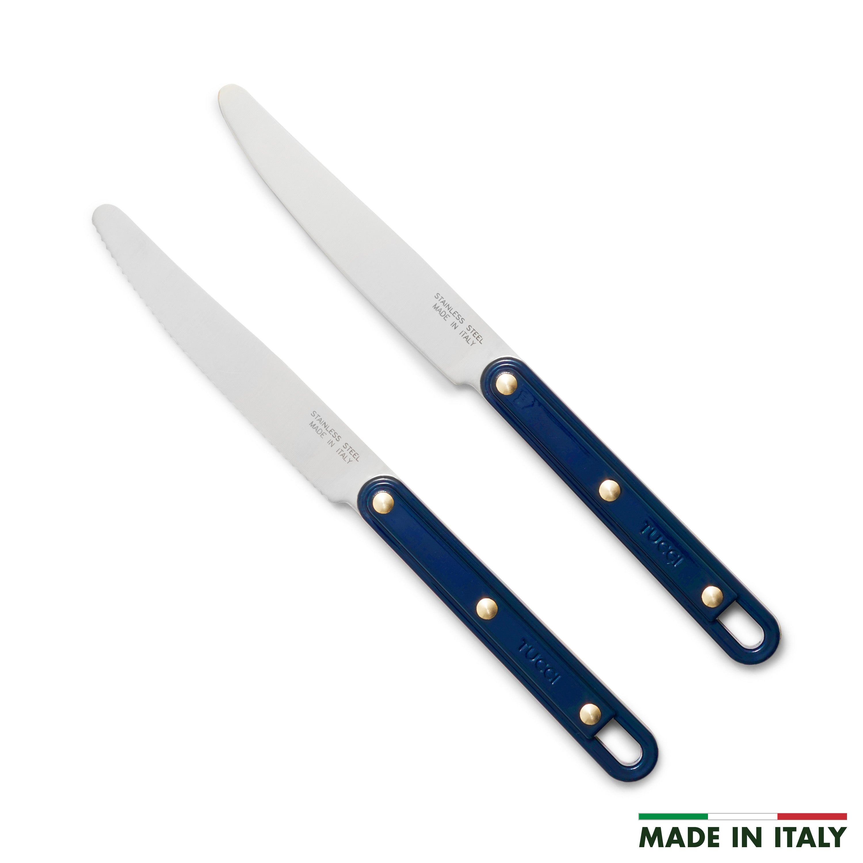 Stanley Tucci 2-Piece Prep Knife Set, Marino Blue