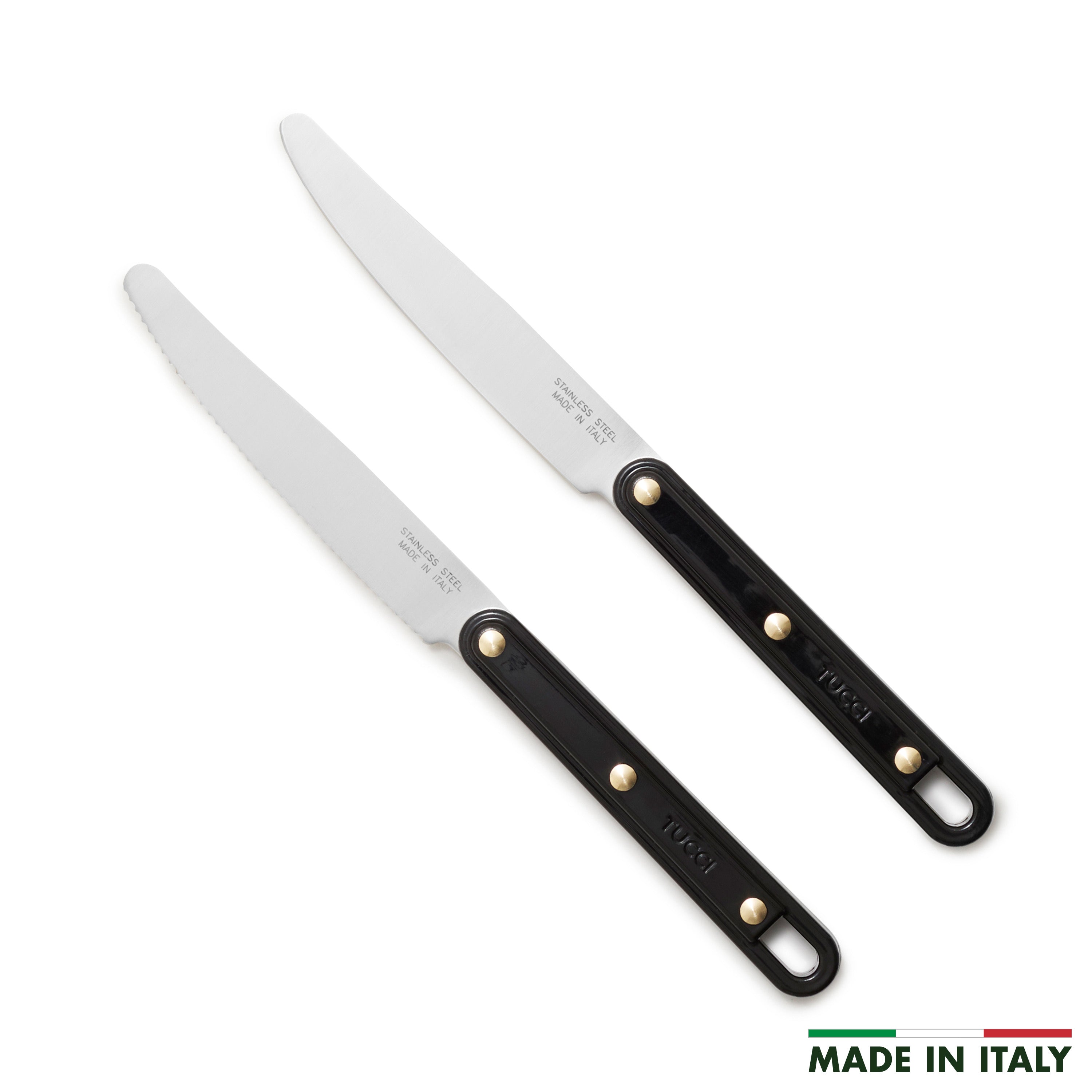 Stanley Tucci 2-Piece Prep Knife Set — Milano Black