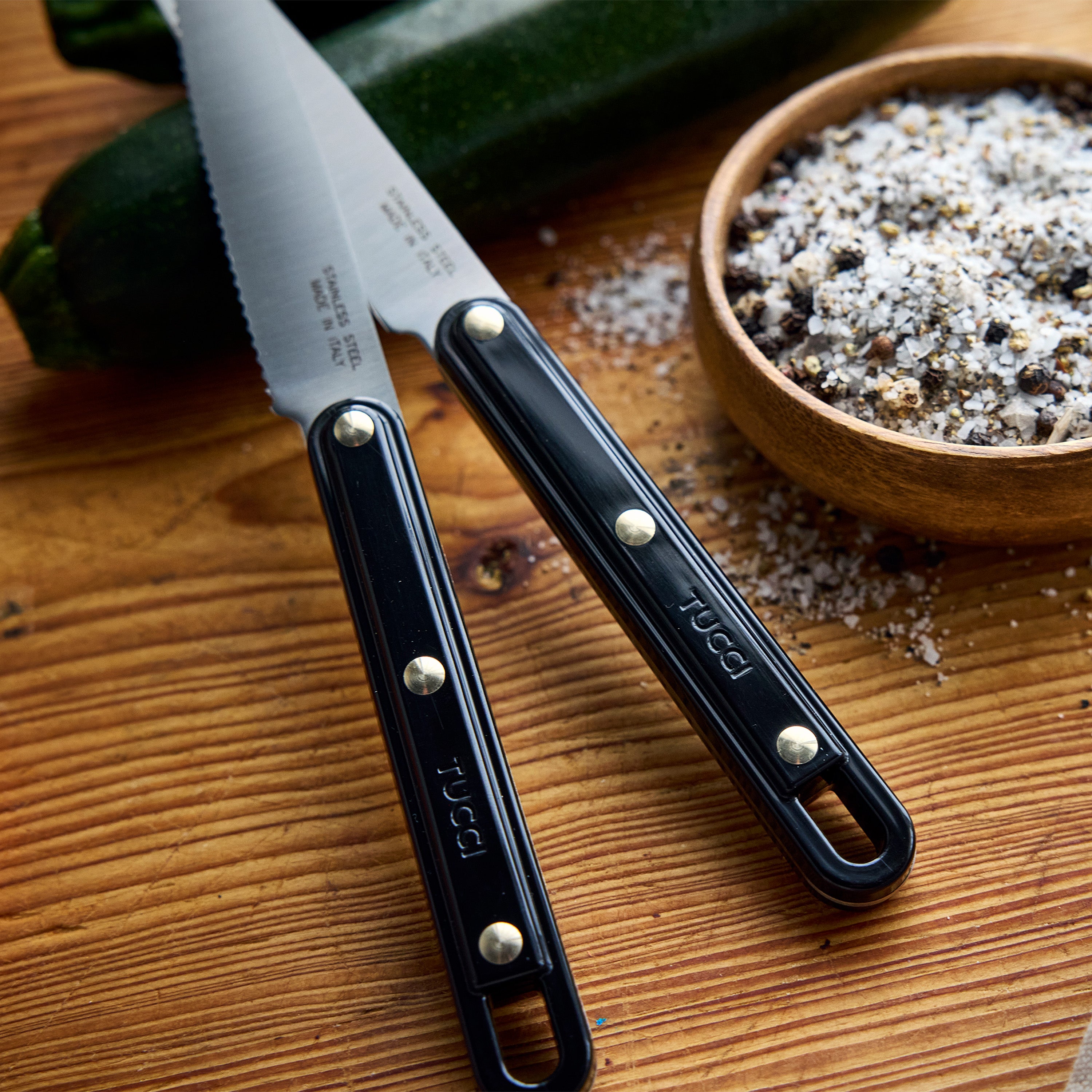 Stanley Tucci 2-Piece Prep Knife Set — Milano Black