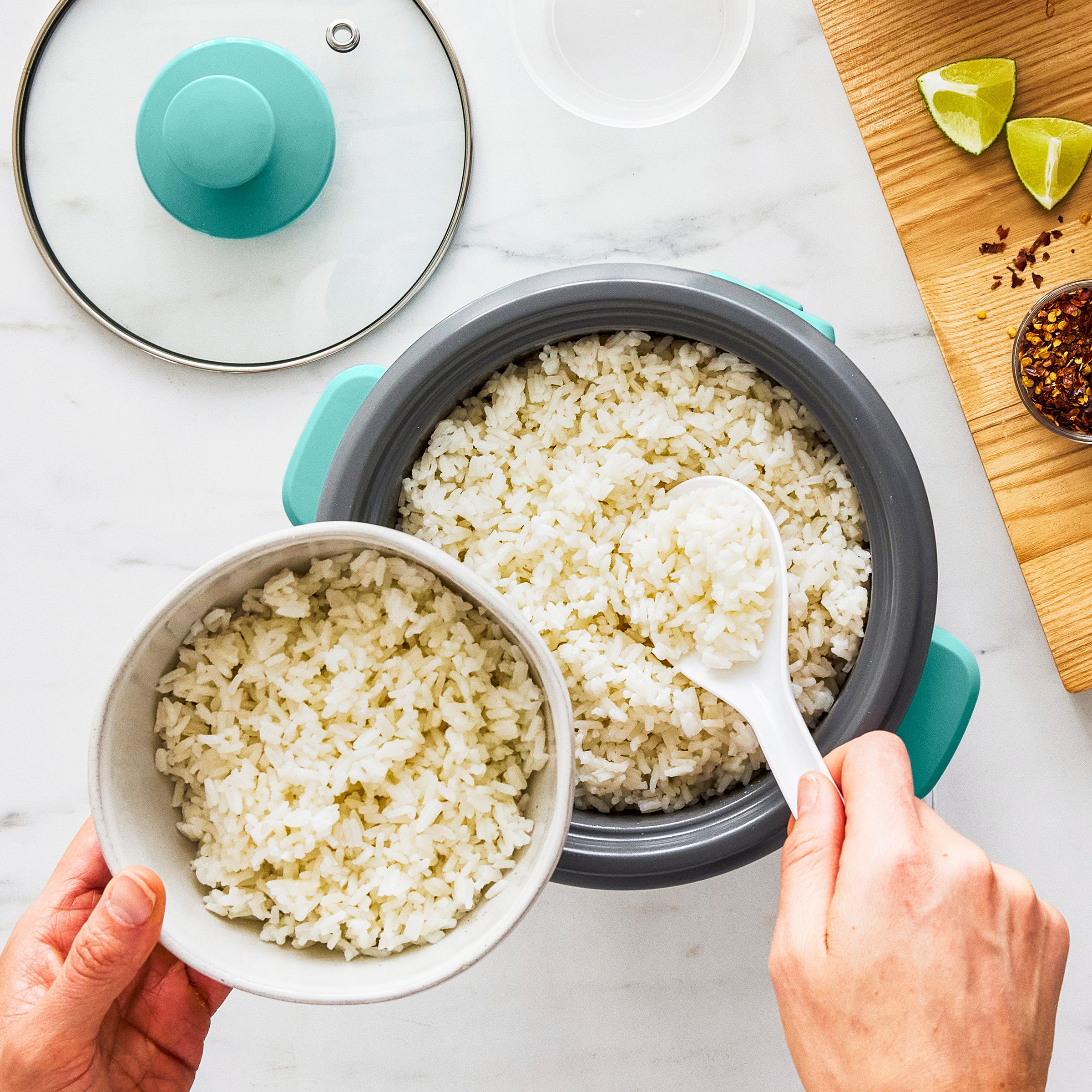 GreenLife 6-Cup Rice Cooker – Turquoise