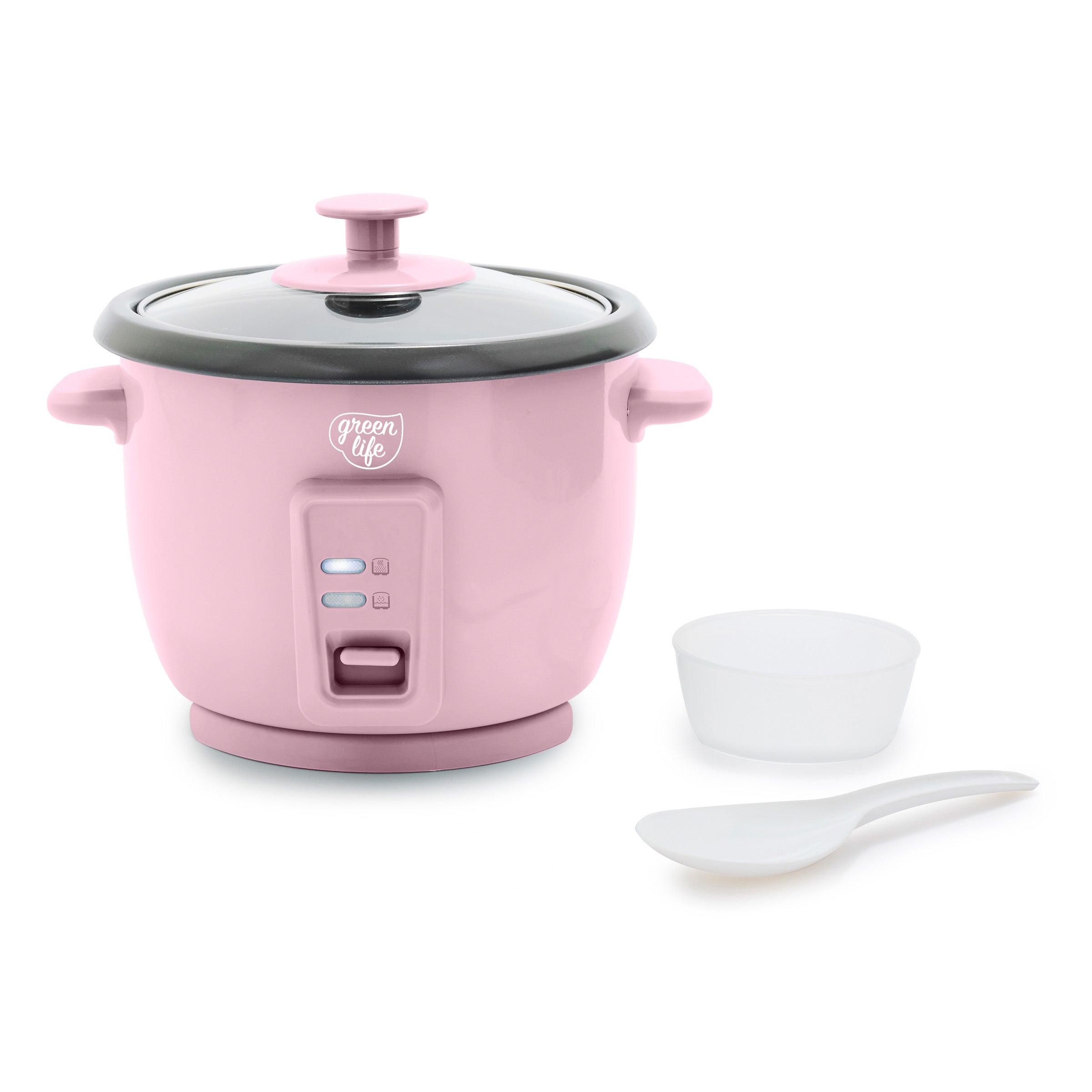 GreenLife 6-Cup Rice Cooker – Pink