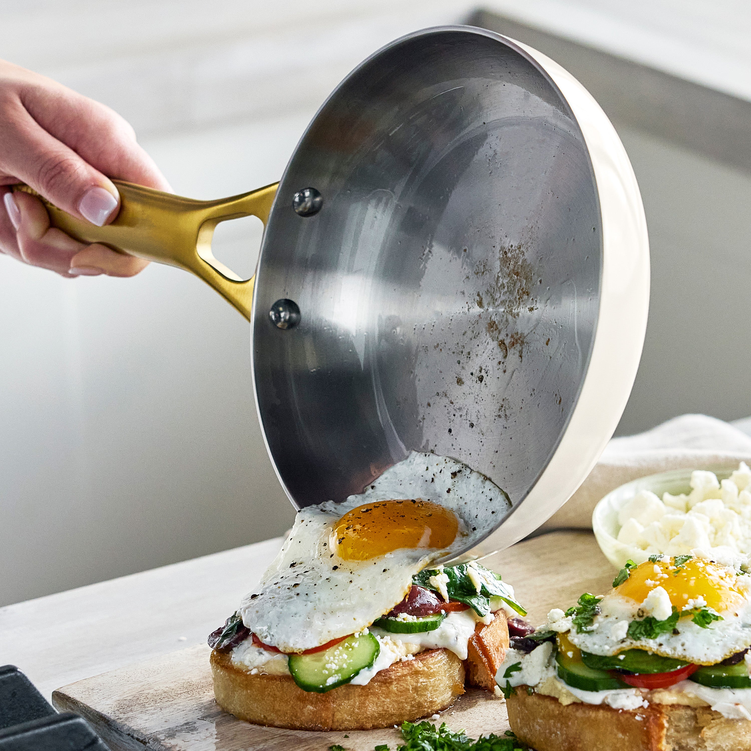 GreenPan Reserve Pro 20-Piece Cookware & Bakeware Set | Cream