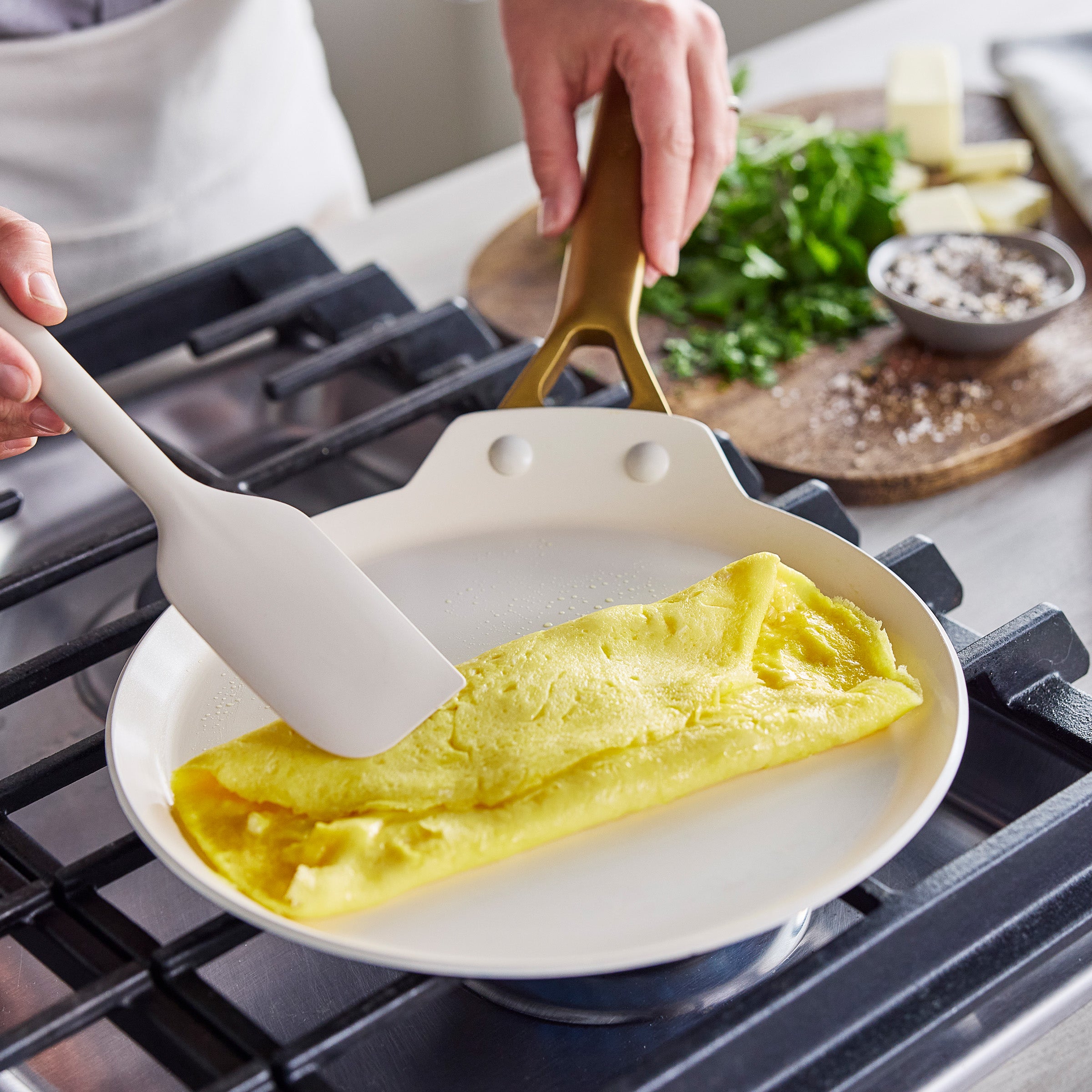 GreenPan Reserve Pro Ceramic Nonstick 10" Crepe Pan, Moss