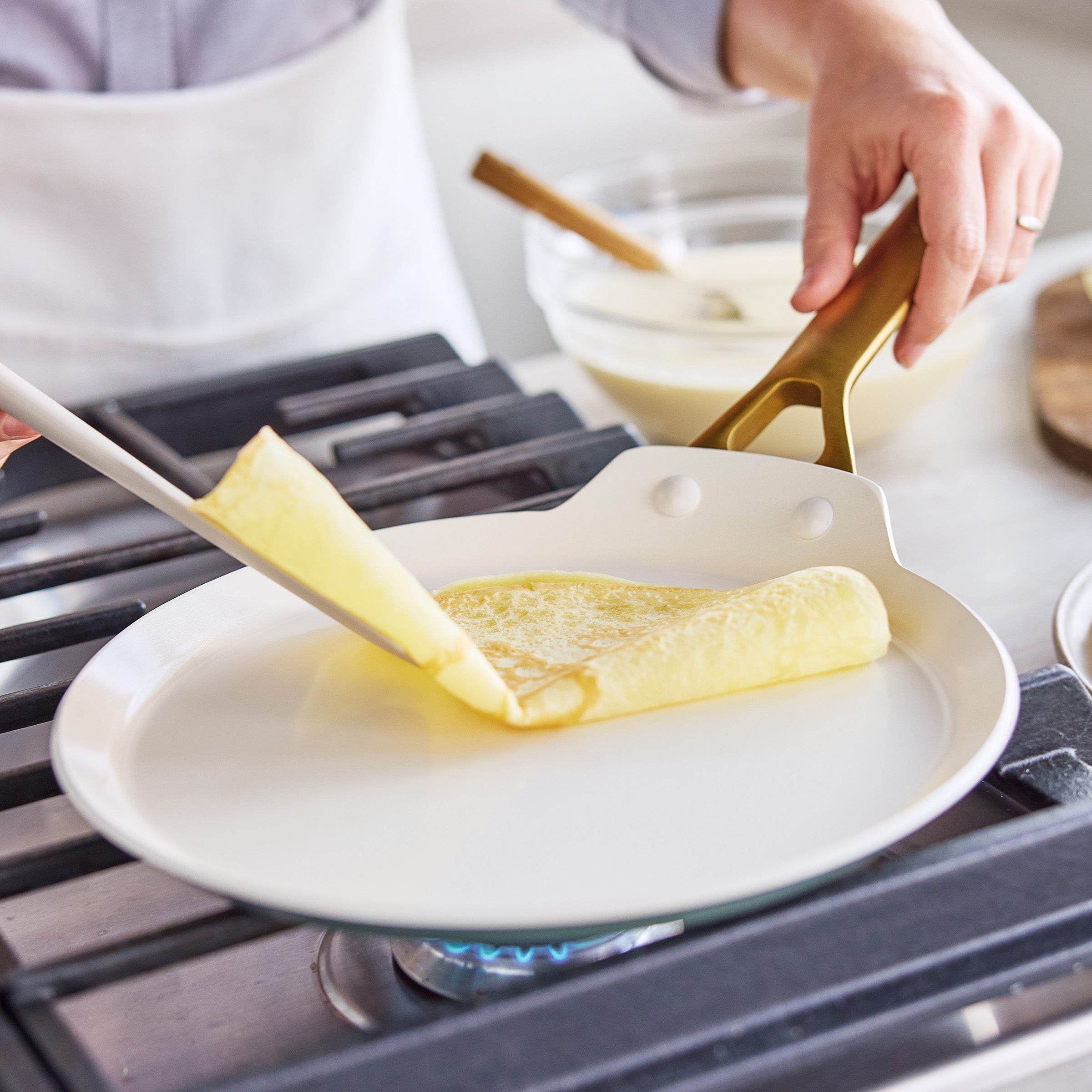 GreenPan Reserve Pro Ceramic Nonstick 10" Crepe Pan, Moss
