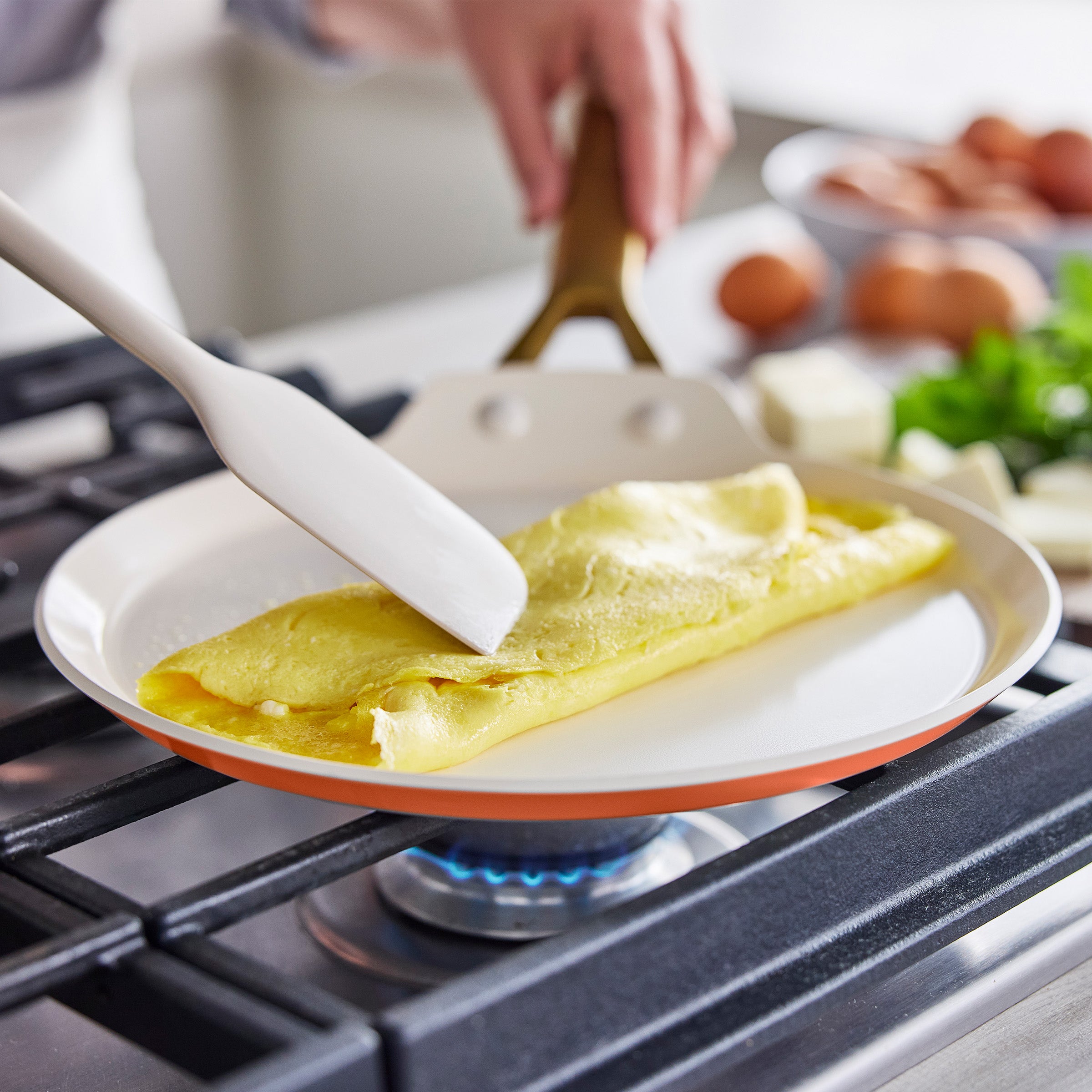 GreenPan Reserve Pro Ceramic Nonstick 11-Piece Cookware Set | Harvest