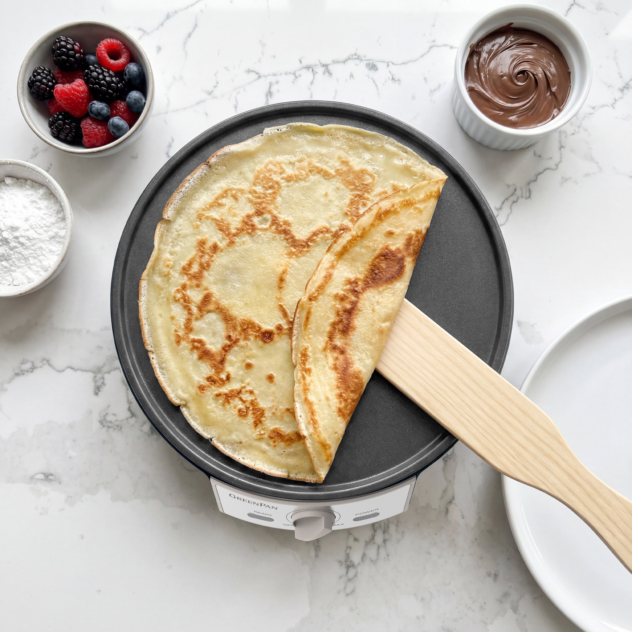 GreenPan Advanced Crepe Maker, Clay